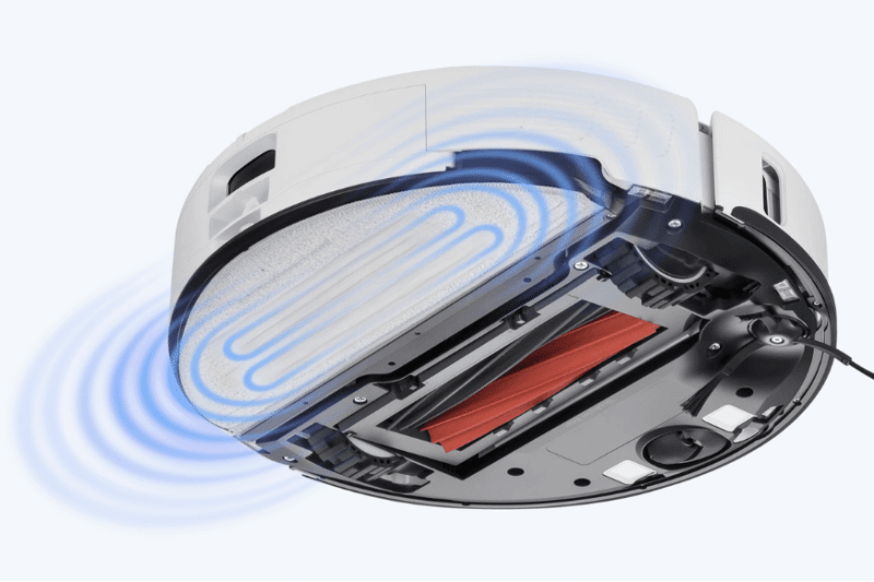 Функция влажной уборки с вибрацией Roborock S8 Pro Ultra.